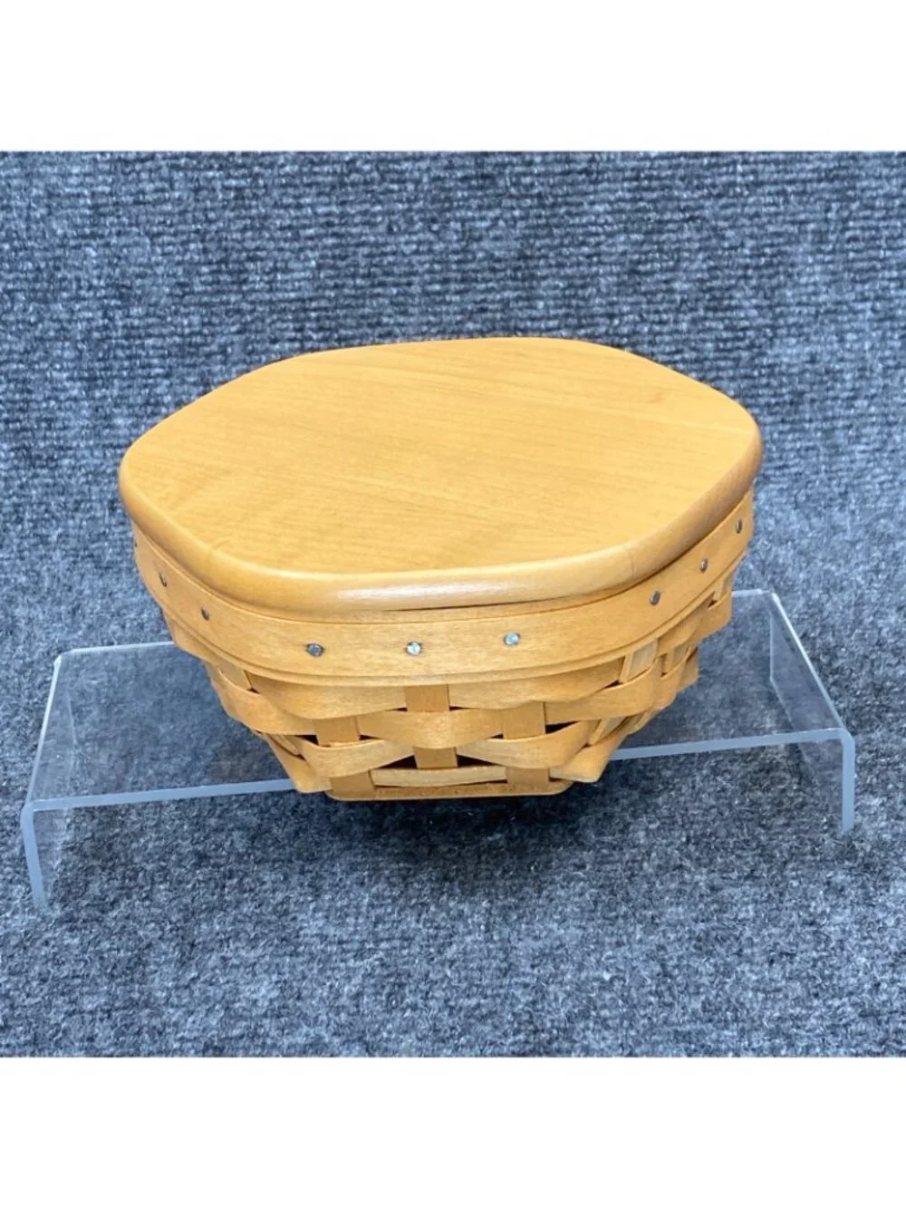Longaberger Basket Set 3 Nesting Generations Wood Lids Protectors 10 7 5.5 Inch